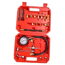 TU-114 Auto Fuel Pressure Gauge Tester Kit Gasoline Pressure Red