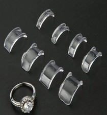 16Pcs Ring Size Adjuster Invisible Clear Sizer Jewelry Fit Reducer Guard Loose