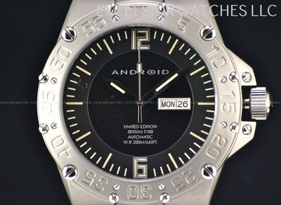 ANDROID DiveMaster Enforcer 68 T-100 50mm Men NH36 Automatic Sand Blasted Watch