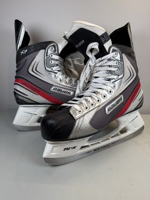 BAUER Vapor X 1.0 Ice Hockey Skates MENS 12.5 47 Skating Black Red Lace Up