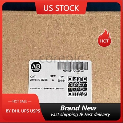 New Sealed Allen-Bradley 2080-L50E-48QBB Micro850 48 I/O EtherNet/IP Controller