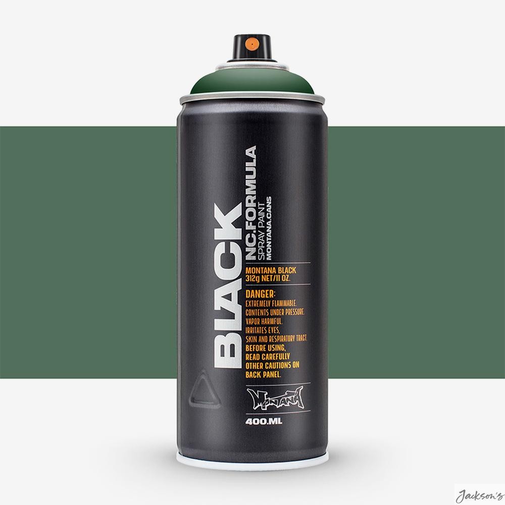 Montana Black Spray Paint 400ml Tag Green For Graffiti Art