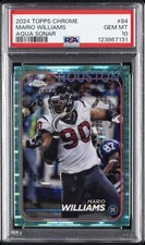 2024 TOPPS CHROME AQUA SONAR #84 MARIO WILLIAMS 166/199 PSA 10