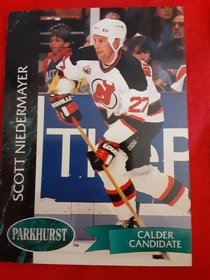 1991-92 Parkhurst - nhk hockey #95 scott niedermayer