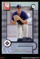 2001 Donruss Elite #250 Mark Teixeira 439/543 XRC ROOKIE RANGERS