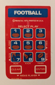 NFL Football Intellivision Video Game 1979 Complete in Box CIB Tested Ships Fast