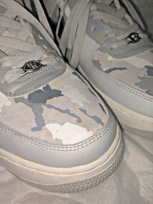 RARE   2003 Nike Air Force 1 Low Premium 'GRAY CAMO' Colorway 308039-001 Sz 7.5