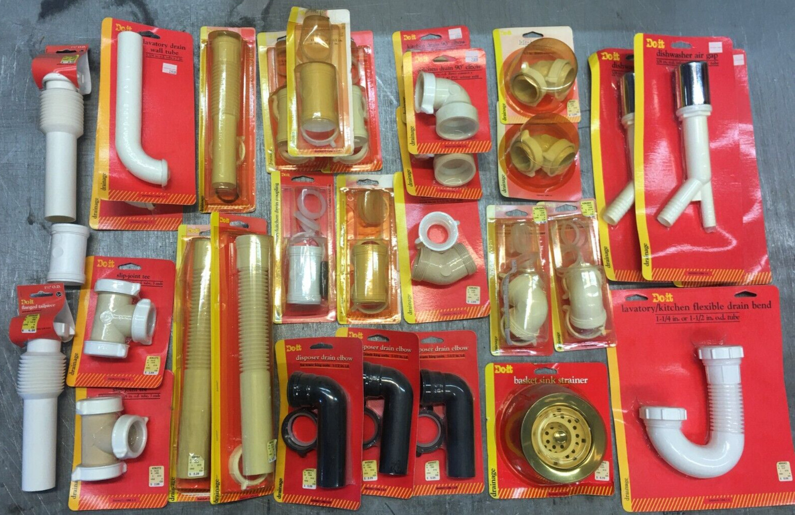 Doit Best Plumbing Misc. Kitchen & Lav. Plumbing Parts Sold As Is Complete Lot.