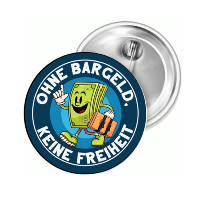 No Cash No Freedom Button Badge Sticker Patch Car Magnet