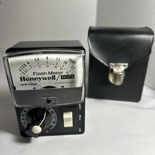Vintage Honeywell Wein WP1000 Deluxe Flash Light Meter with Case