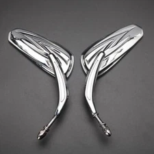 Chrome Motorcycle Mirrors For Harley Electra Glide Ultra Classic FLHTCU CVO DMS