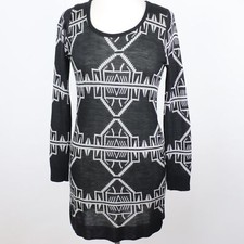 Say What? Womens Medium Geometric Knit Bodycon Dress