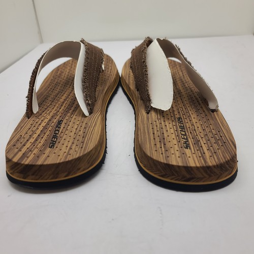 Skechers Tantric Fritz Mens Brown Fringe Thong Sandals Size 11 - Picture 7 of 11