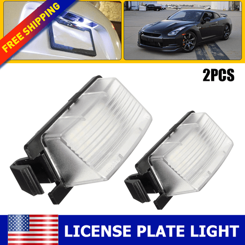 For 2014-2015 NISSAN INFINITI Q60 2 LED License Plate Light Car Auto Accessories