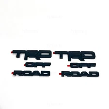 2pcs TRD OFF ROAD BLACKOUT EMBLEM OVERLAY  FITS 2014 - 24 Toyota 4RUNNER