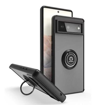 Schutzhülle für Google Pixel 7 Handy Hülle Case Cover Bumper Ring Magnet Matt