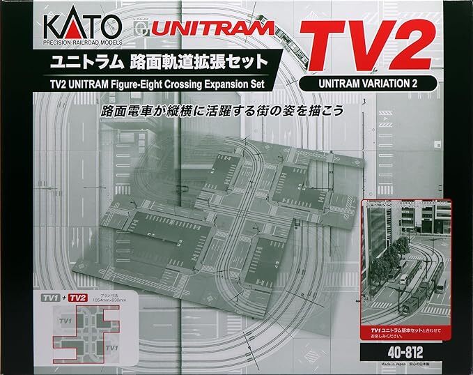 KATO N Gauge 40-812 TV2 UNITRAM Figure-Eight Crossing Expansion