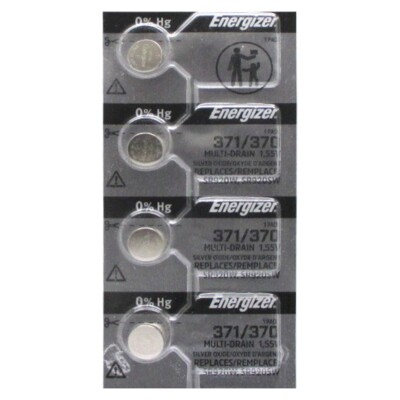 #ad #ad 4 Pc Energizer 371 1.55 Volt Button Cell Watch Battery $5.49