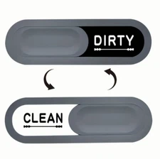 Clean Dirty Dishwasher Magnet Sign Magnetic Backing For Dishwasher Slider Grey