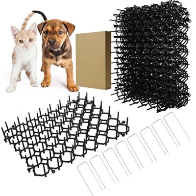Tappetino Repellente per Gatti,200x30cm Anti Gatto Dissuasore,Anti-scavo Rete Deterrente,Stuoia Animale Picchietto Deterrente Repellente per la Protezione del Giardino,Plastica Tappetino Anti Gatto