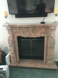 复古大理石壁炉地幔接只 Ebay