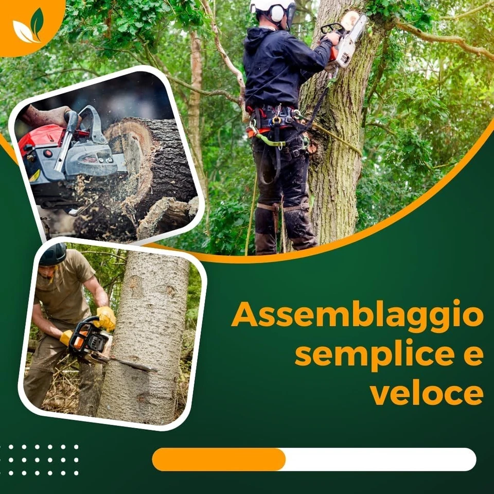 MOTOSEGA A SCOPPIO PROFESSIONALE 52CC CON LAMA DA 50CM - Immagine 3 di 4