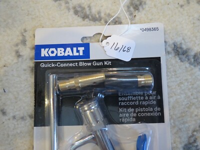 Kit De Pistola Sopladora Kobalt Quick Connect (lote #16168) - Azul, Para Compresor De Aire