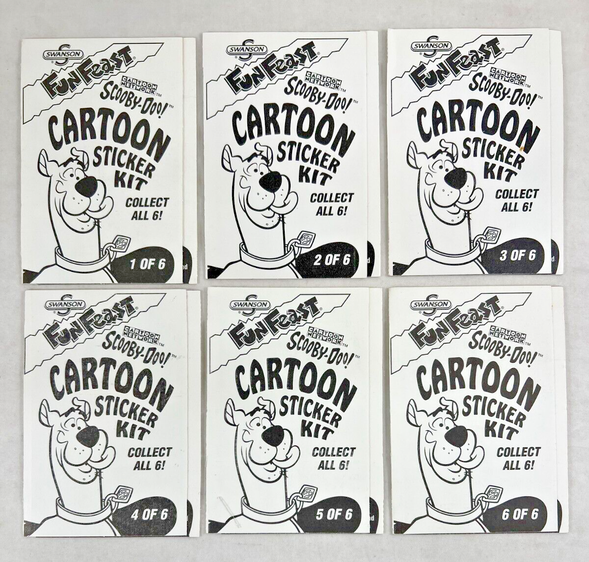PROMO CARD SET: CARTOON NETWORK SCOOBY-DOO! Sticker Kit by Swanson