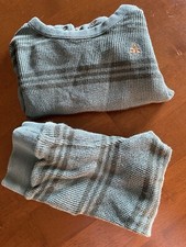 Baby Gap Matching Two Piece Teal Stripe 18-24 Months 100 Cotton