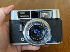 Vtg Voigtlander Vito Automatic II 35mm Camera Lanthar 2.8/50 Lens Germany 1960s