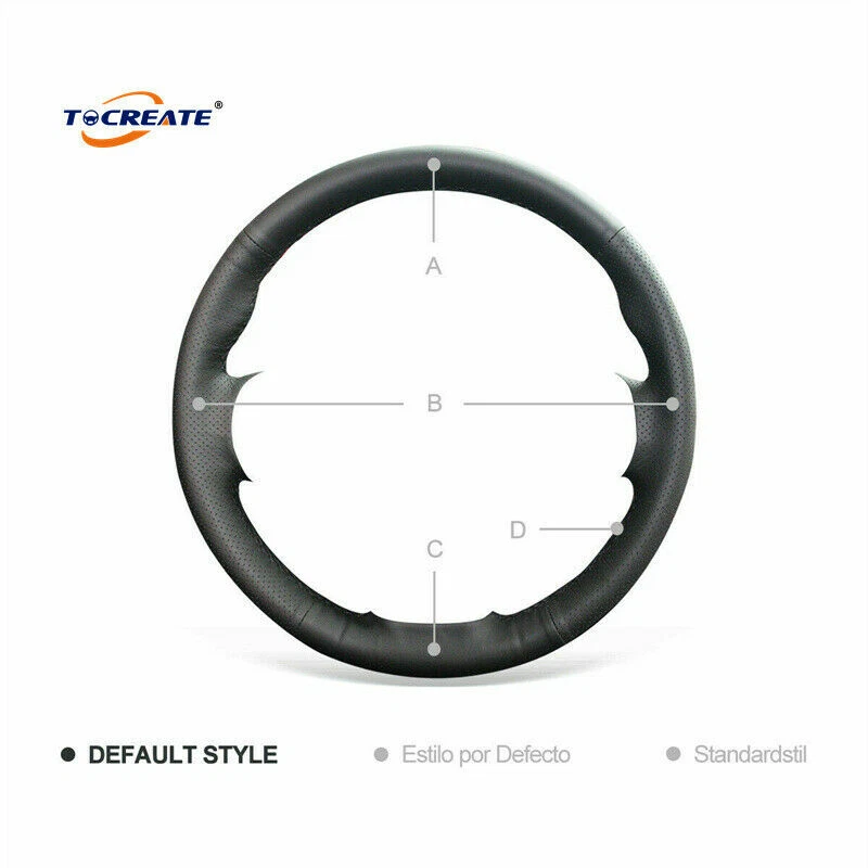 Cubierta de volante de cuero genuino para Toyota Highlander Sienna 2015-19 #AI02 Foto 4 de 4