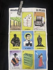 Mens size medium streetwise clothing la plaza black s/s shirt