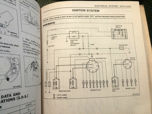 Datsun 200 SX Service Manual ~ 1981 ~ Complete Shop Info for S110 Series. 8.5x11 - Picture 8 of 10