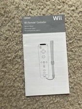 BOOKLET ONLY Genuine Nintendo Wii Remote Operations Manual