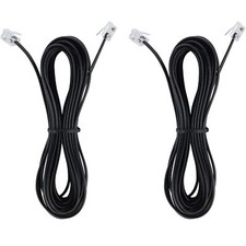 15-Feet Phone Telephone Extension Cord Cable Line Wire with Standard RJ11 6P4...