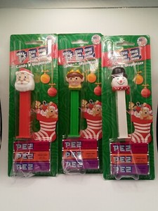 Lot of 3 Pez CHRISTMAS PEZ DISPENSERS Santa, Snowman & Elf 2014 New In package