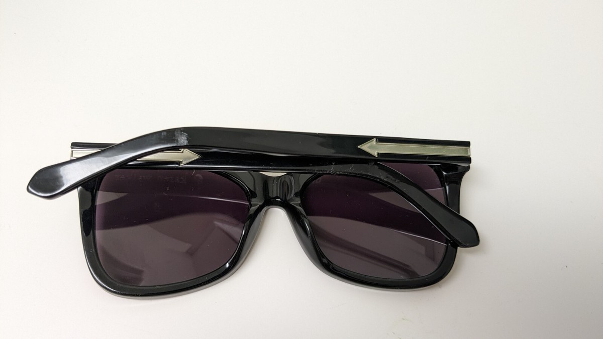 Karen Walker Cat Eye Black Sunglasses *PRISTINE CONDITION* Karen Walker Super Hybrid B Shiny Black Prescription Sunglasses main image 4
