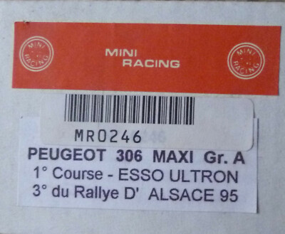 PEUGEOT 306 MAXI GR:A  - ESSO ULTRON-  MININ RACING 1:43