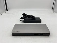 StarTech TB3DOCK2DPPD Thunderbolt 3 Dual-4K Docking Station w/ AC Adapter