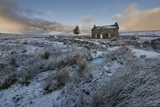 Landscape winter Custom Gaming Mat Desk