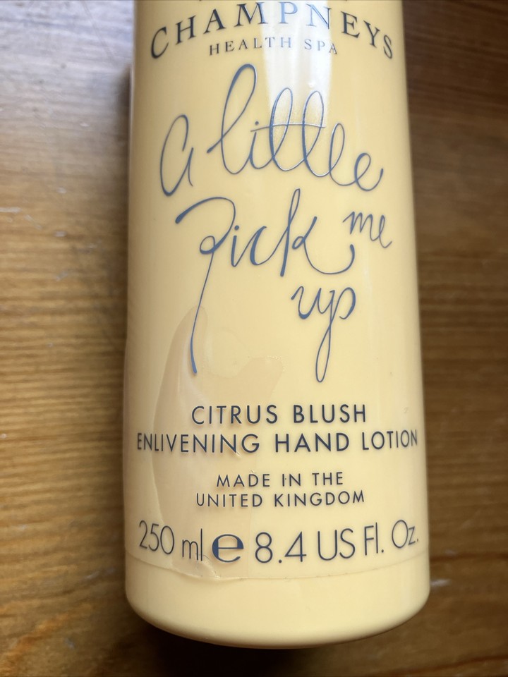 Champneys Citrus Blush Hand Lotion A Little Pick Me Up 250ml NEW eBay
