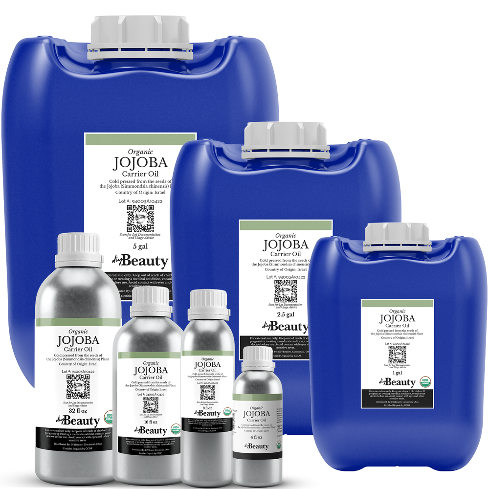 Organic Golden Jojoba Oil - 100% Pure & Unrefined Bulk Wholesale Size