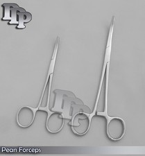 New 2pc Set 5.5"  8" Curved Hemostat Forceps Locking Clamps Stainless Steel