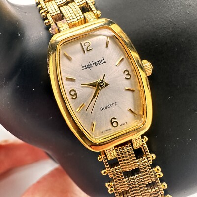 Joseph Bernard Ladies Basket Weave Gold-Tone Band Watch 7 Joseph Bernard Ladies Basket Weave Gold-Tone Band Watch 7