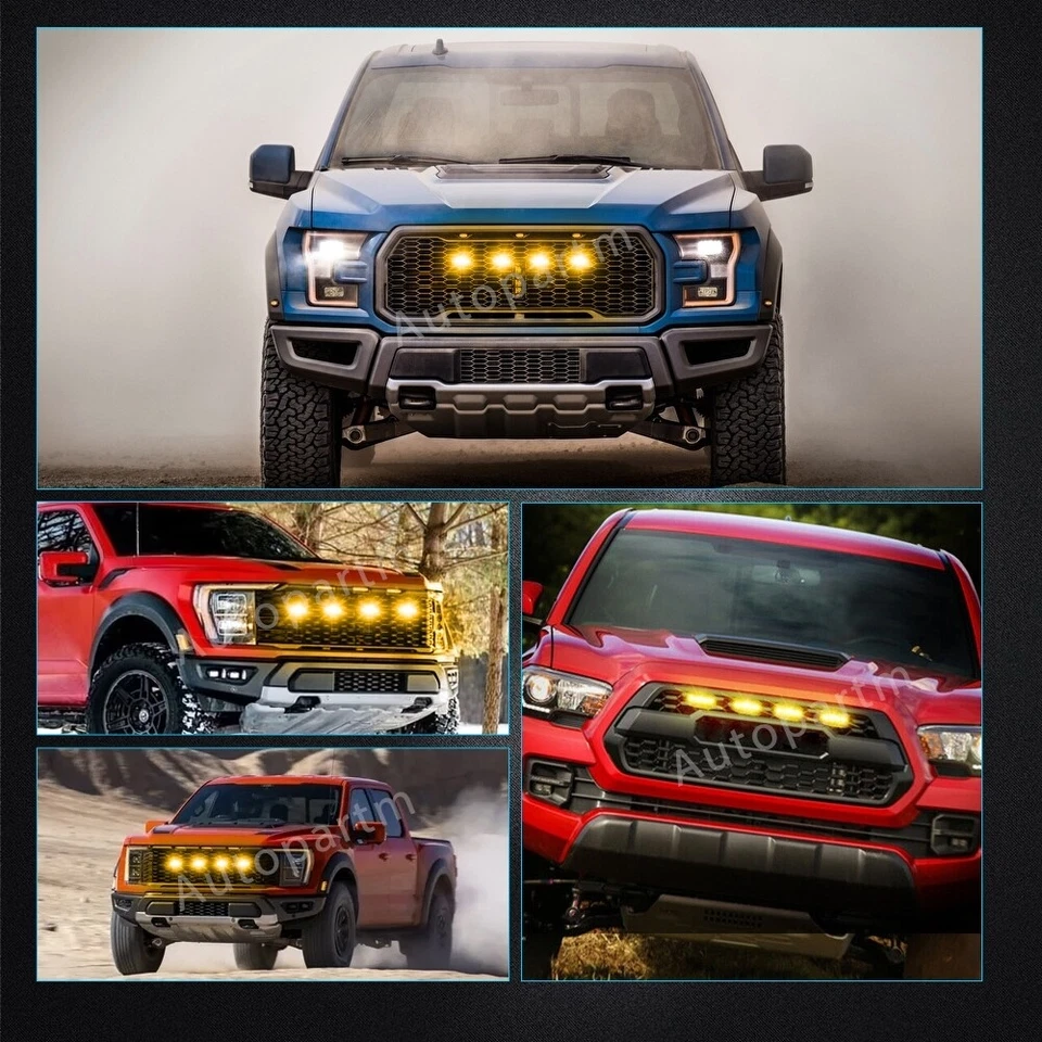 4x Kit de Luz de Corrida de LED Raptor Grille para Toyota Tacoma Tundra 4Runner Corolla - Imagem 3 de 4