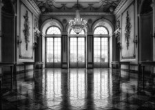 10x8ft Retro Castle Hall Window Ballroom Photography Background Vinyl Backdrop