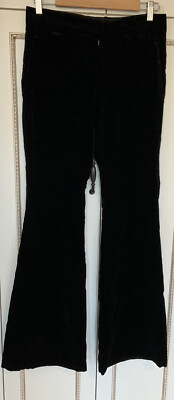 Gucci velour black women pants size 38 Italy