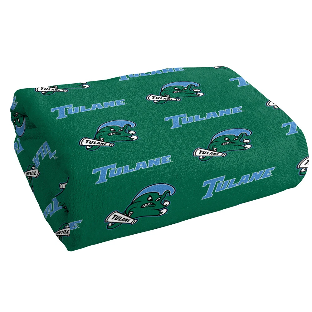 Tulane University Beach Towel/Bath Towel, 30"x60" Logo Pattern
