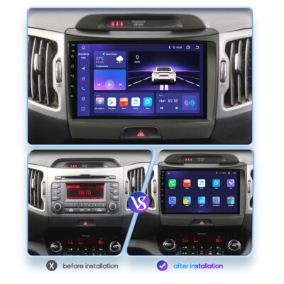 Car Radio Stereo For 2011-2015 Kia Sportage Android 13 CarPlay  Navi Wifi BT GPS