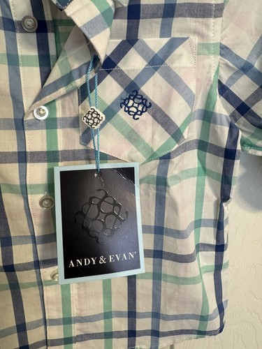 Camicia a quadri Andy & Evan ragazzo maniche lunghe - taglia 2T Nuova con etichette - Foto 4 di 7